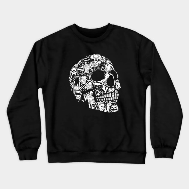 Horroween - horror skull tee Crewneck Sweatshirt by Gammaray